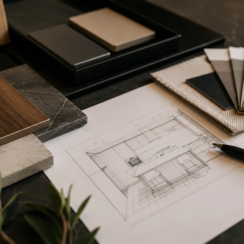 Proceso de selección de materiales y diseño personalizado para proyectos residenciales de Stato Cocinas